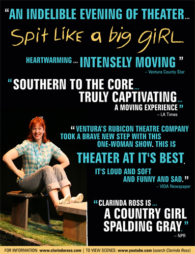 Poster for the play 'Spit Like a Birg Girl'.
